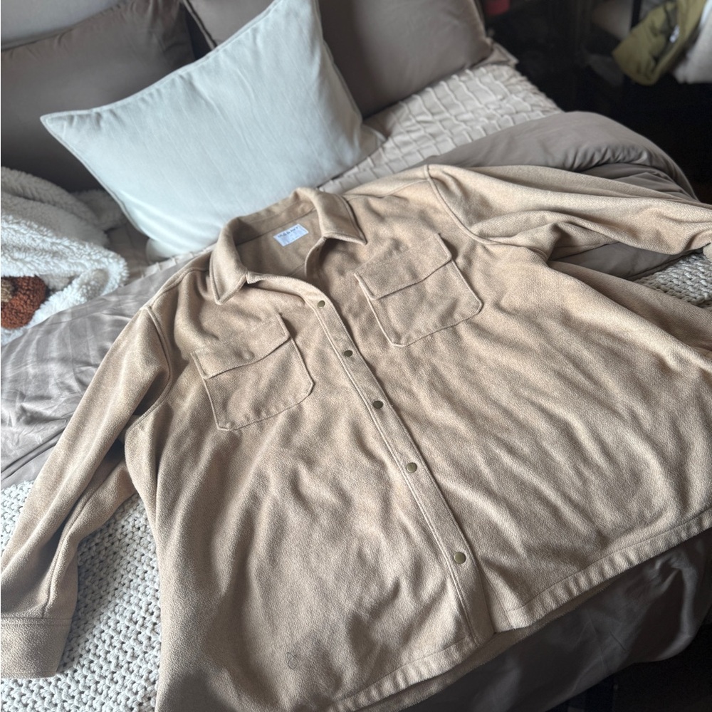 Old Navy Tan Shacket